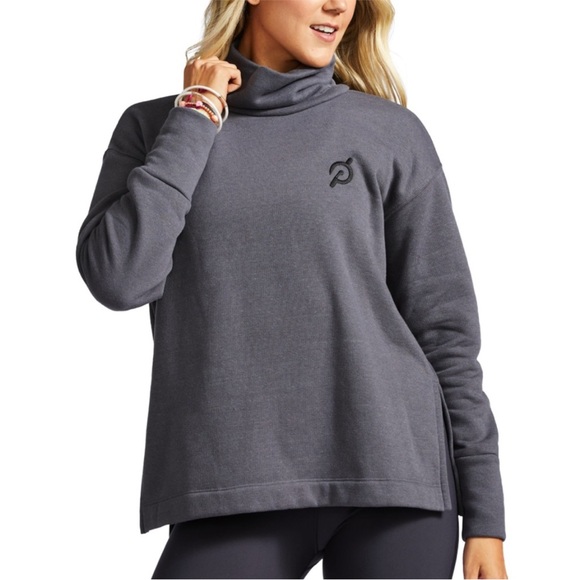 Peloton Funnel Neck Pullover sweater gently used small - Picture 2 of 5